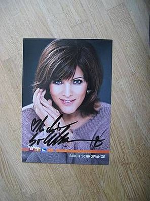RTL Fernsehmoderatorin Birgit Schrowange - handsigniertes Autogramm!!!
