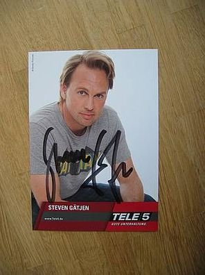 Tele5 Fernsehmoderator Steven Gätjen - handsigniertes Autogramm!!!