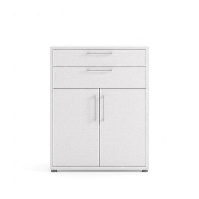 Kommode Prisme weiß Büroschrank Highboard Anrichte Sideboard Aktenschrank