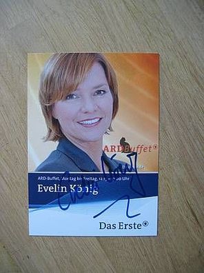 SWR Fernsehmoderatorin Evelin König - handsigniertes Autogramm!!!