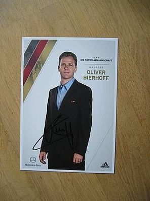 DFB Nationalmannschaft Europameister Manager Oliver Bierhoff handsigniertes Autogramm