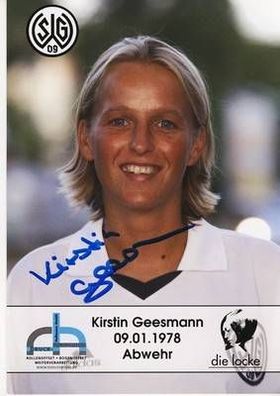 Kirstin Geesmann SG Wattenscheid 09 Autogrammkarte Orig. + A11661
