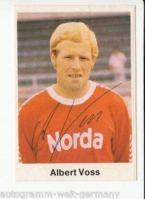 Albert Voss Werder Bremen Bergmann SB 1976-77 Original Signiert