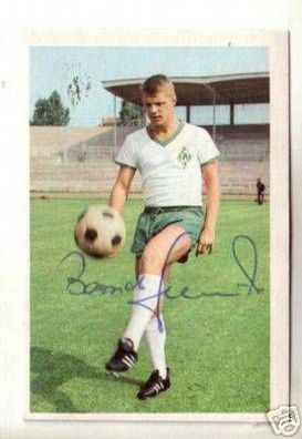 Bernd Schmidt Werder Bremen 67-68 Bergmann SB Orig. Sign