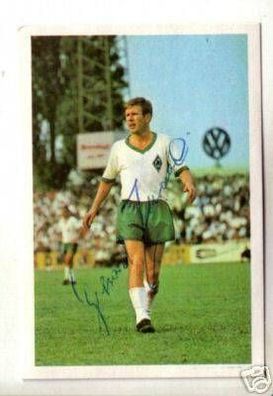 Gerhard Zebrowski Werder Bremen 1967-68 Bergmann SB Sig
