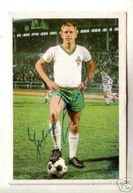 Gerhard Zebrowski Werder Bremen 68-69 Bergmann SB Sign