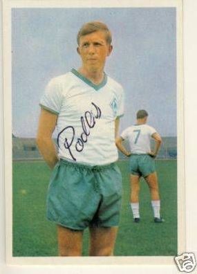 Manfred Podlich Werder Bremen Bergmann SB 1965/66 Sign