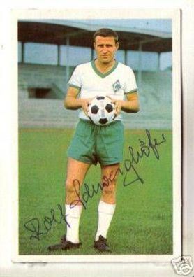 Rolf Schweighöfer Werder Bremen 66-67 Bergmann SB Sign.