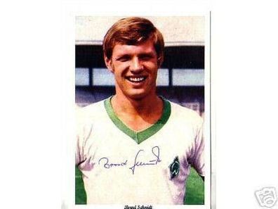 Werder Bremen 60er Jahre + Bernd Schmidt+ Original Signiert