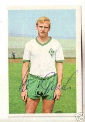Werner Görts Werder Bremen 1968 Bergmann SB Orig. Sign