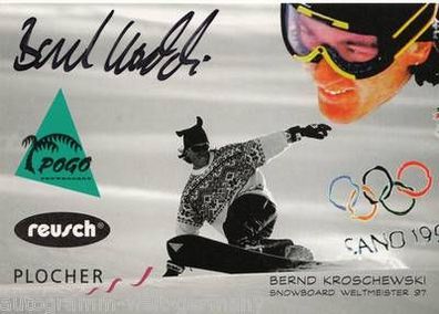 Bernd Kroschewski Autogrammkarte Original Signiert + A15209