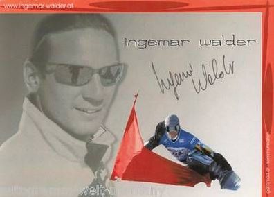 Ingemar Walder Autogrammkarte Original Signiert + A15211
