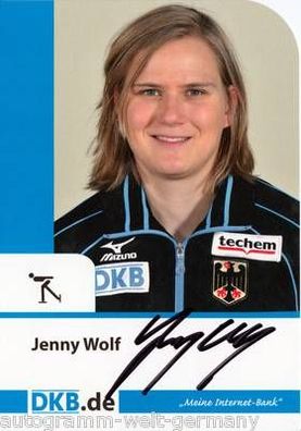 Jenny Wolf Autogrammkarte Original Signiert + A12752