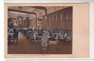 50721 Ak Halle an der Saale Konditorei und Kaffeehaus Zorn um 1910