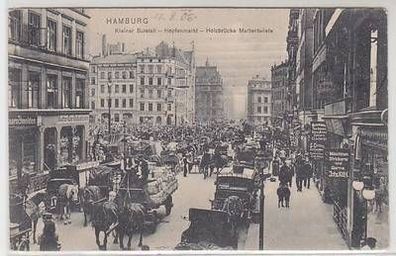 50421 Ak Hamburg kleiner Burstah Hopfenmarkt 1906