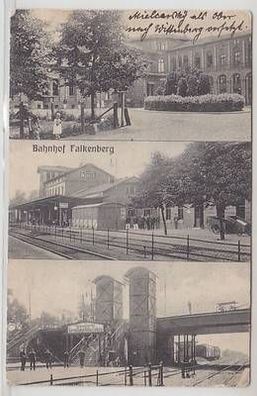 28827 Mehrbild Ak Bahnhof Falkenberg 1909