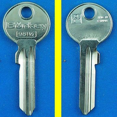 Schlüsselrohling Börkey 981 1/2 für verschiedene Abus, Schüco Profilzylinder