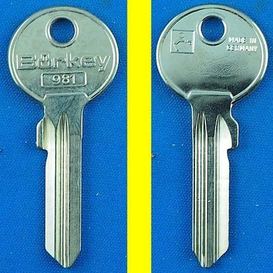 Schlüsselrohling Börkey 981 neu - für Abus Profilzylinder Profil Y 1 rechts