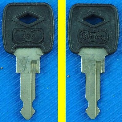 Schlüsselrohling Börkey 974 Kunststoffkopf für verschiedene Chrysler / Neiman
