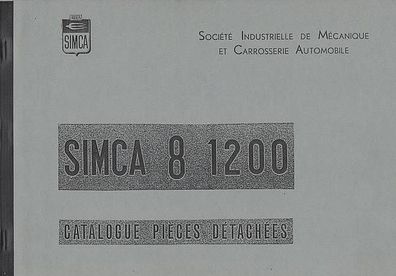 Ersatzteil Katalog Simca 8,1200, Auto, PKW, Oldtimer, Klassiker