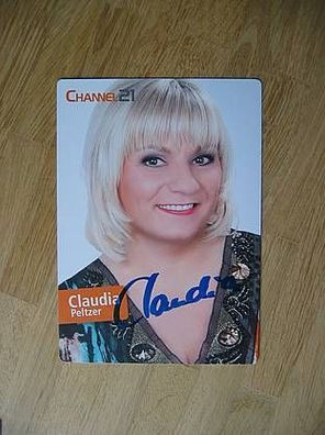 Channel21 Fernsehmoderatorin Claudia Peltzer - handsigniertes Autogramm!!!