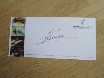 Sternekoch Andreas Senn - handsigniertes Autogramm!!!