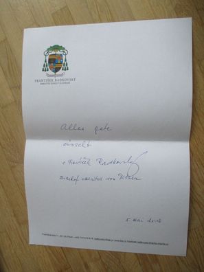 Bischof em. von Pilsen Frantisek Radkovsky - handsigniertes Autogramm!!!