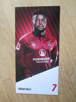 1. FC Nürnberg Saison 18/19 Edgar Salli - handsigniertes Autogramm!!!