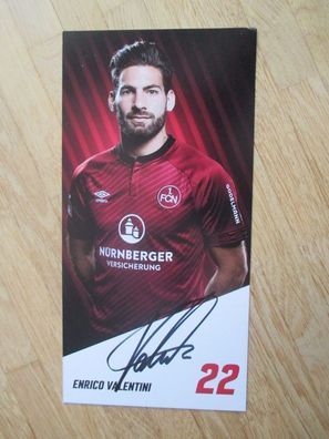 1. FC Nürnberg Saison 18/19 Enrico Valentini - handsigniertes Autogramm!!!