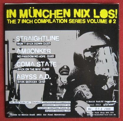 In München nix los! The 7 Inch Compilation Series Volume # 2 Vinyl EP Sampler farbig