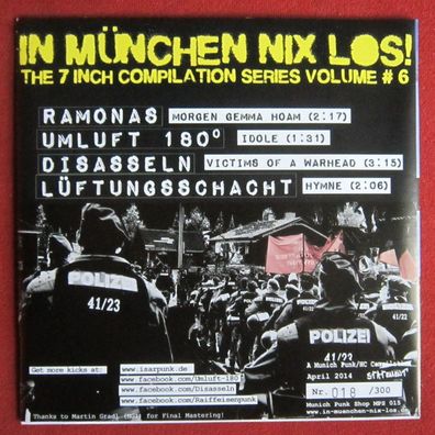 In München nix los! The 7 Inch Compilation Series Volume # 6 Vinyl EP Sampler farbig
