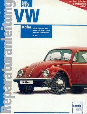 979 - Reparaturanleitung VW Käfer, Karmann Ghia, Typ 181 ab 1968