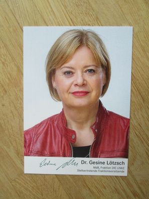 PDS Politikerin Dr. Gesine Lötzsch - handsigniertes Autogramm!!!