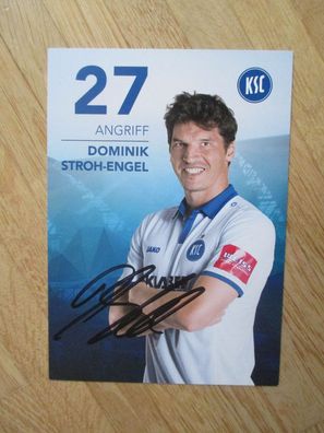 Karlsruher SC Saison 17/18 Dominik Stroh-Engel - handsigniertes Autogramm!!!
