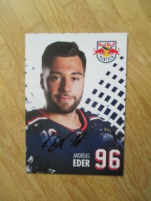 Eishockey Bundesliga EHC Red Bull München Andreas Eder - handsign. Autogramm!!!