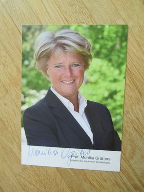 MdB CDU Politikerin Prof. Monika Grütters - handsigniertes Autogramm!!!