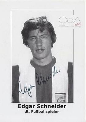 Edgar Schneider Bayern München Autogrammkarte Original Signiert + A18644