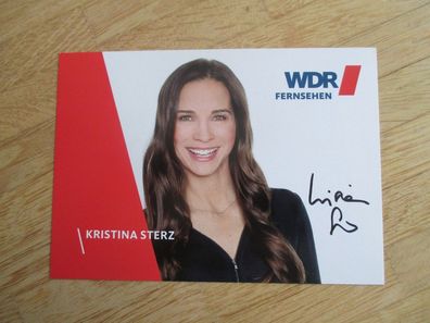 WDR Fernsehmoderatorin Kristina Sterz - handsigniertes Autogramm!!!