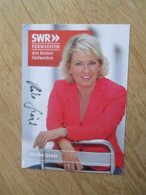 SWR Fernsehmoderatorin Heike Greis - handsigniertes Autogramm!!!
