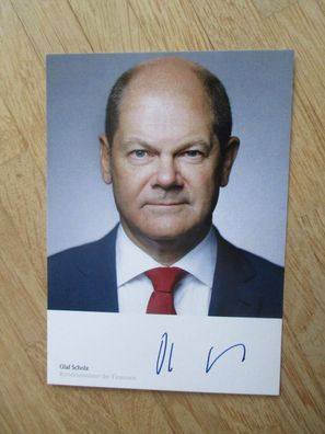 Bundesminister Bürgermeister Hamburg SPD Olaf Scholz - Autogramm!!!