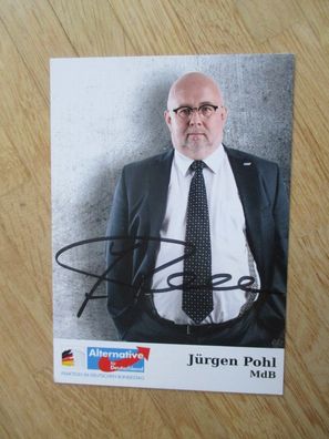 MdB AfD Politiker Jürgen Pohl - handsigniertes Autogramm!!!