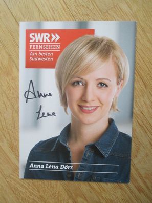 SWR Fernsehmoderatorin Anna Lena Dörr - handsigniertes Autogramm!!!