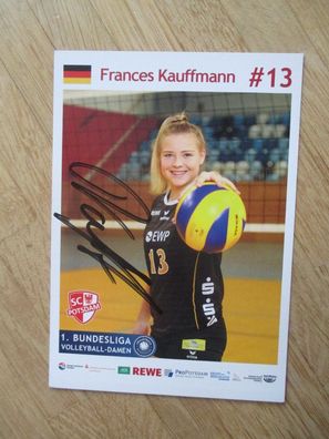 Volleyball Bundesliga SC Potsdam Frances Kauffmann - handsigniertes Autogramm!!!