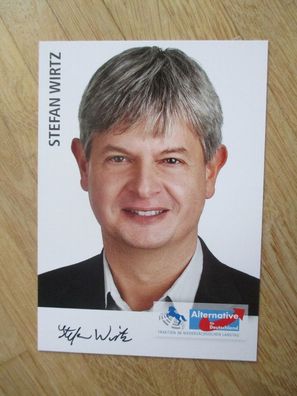 Niedersachsen MdL AfD Politiker Stefan Wirtz - handsigniertes Autogramm!!!