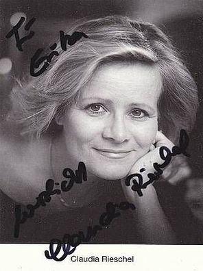 Claudia Rieschel Autogramm 10x15cm (#2930)