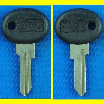 Schlüsselrohling Börkey 1049 1/2 Kunststoffkopf für verschiedene Autobianchi, Fiat