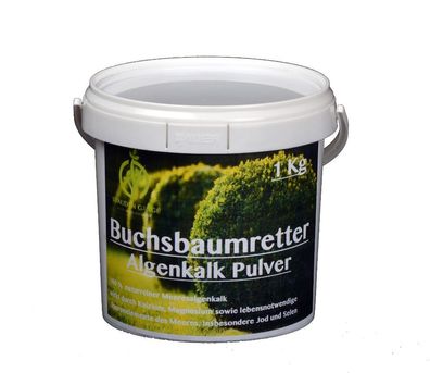 Algenkalk Pulver 1 kg Eimer / Buchsbaumretter / Das Original / mit Anleitung