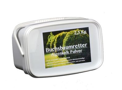 Algenkalk Pulver 2,5 kg Eimer / Buchsbaumretter / Das Original / mit Anleitung