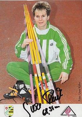 Silke Renk Olympiasiegerin 1992 Autogrammkarte Original Signiert + A 19384