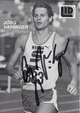 Jörg Vaihinger Silber WM 1983 Autogrammkarte 80er Jahre Original Signiert + A 19396
